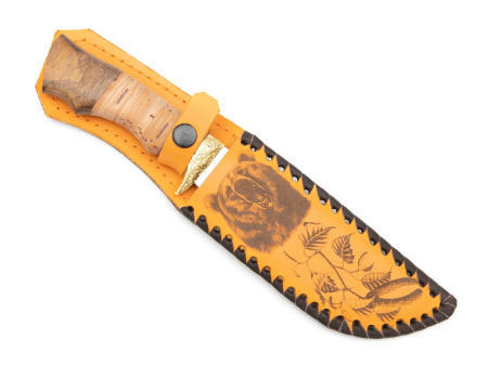 Нож Близнец,ст.65х13,бер.,литье,гравировка