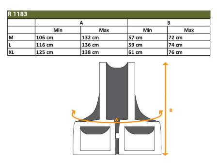 Жилет Riserva разгрузочный с накладными карманами, кордура Ripstop (R1183 L)