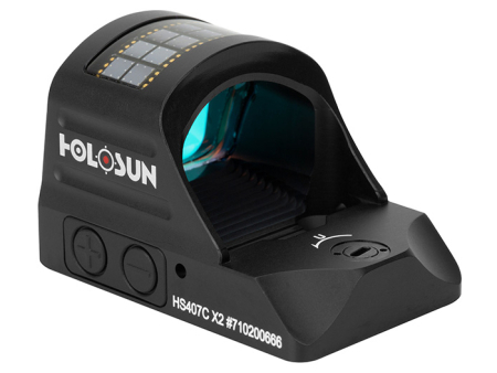 Коллиматорный прицел Holosun Reflex HS407C X2 открытого типа / Solar Panel / 2 MOA Dot (без крепления)