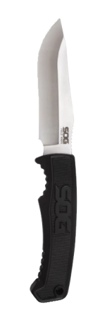 Набор для туриста SOG Ultimate Camping Kit рукоять термопластик, сталь 7Cr17MoV Satin (10,2 см), топорик, складная лопата и кремень