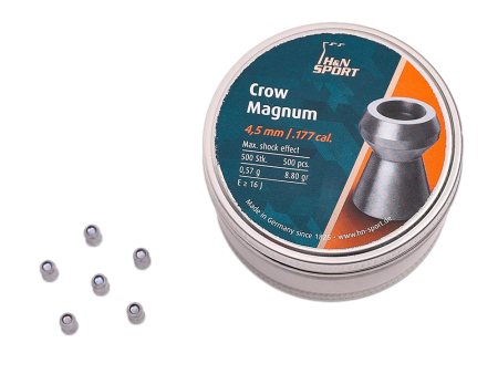 Пули для пневматики H&N Crow Magnum кал. 4,5 мм (8,80 grain / 0,57 г) уп. 500 шт

