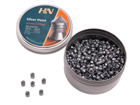 Пули для пневматики H&N Silver Point кал. 4,5 мм (11,57 grain / 0,75 г) уп. 500 шт