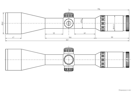 Прицел оптический Kahles HELIA 2,4-12x56 G4B* d30 MRAD