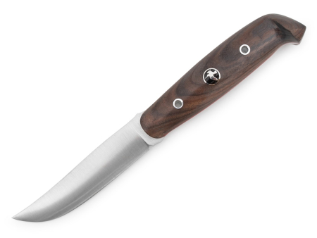 Нож BeaverKnife Lapushka, рукоятка палисандр с красными лайнерами, пин "Вальдшнеп" сталь Х12МФ-ТМО (93 мм)