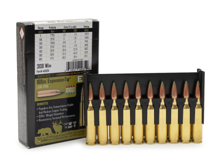 Патрон Nosler кал. .308 Win Expansion Tip (168 grain / 10,8 г) уп. 20 шт