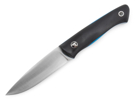Нож BeaverKnife GranTourismo Magnum, рукоятка черная микарта с пином "Raiders", сталь HCSS (113 мм)