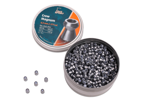 Пули для пневматики H&N Crow Magnum кал. 4,5 мм (8,80 grain / 0,57 г) уп. 500 шт
