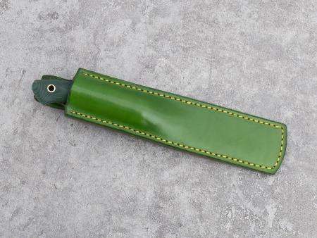 Нож BeaverKnife "Таёжные истории" (12095. Elmax 2.5, зелена микарта,Пин Мозайка,  ножны классика) 