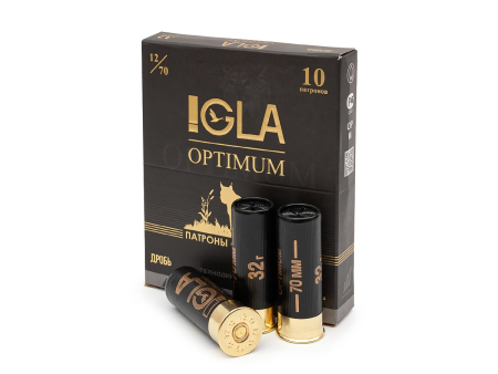 Патрон дробовой IGLA Optimum кал. 12/70 № 0 (4,25 мм) 32 г, уп. 25 шт.