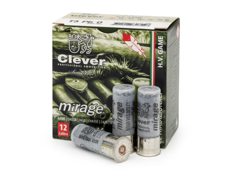 Патрон дробовой Clever калибр 12/70 дробь № 0 (3,9 мм) 36 г, уп. 25 шт