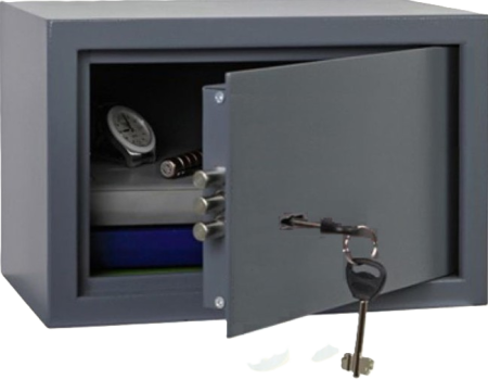 Пистолетный сейф Jimmy для хранения документов и ценных вещей.  (200х300х200мм) Вес 4.5 кг.
