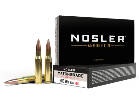 Патрон Nosler Match Grade кал. .308 Win HPBT (168 grain / 10,9 г) уп. 20 шт