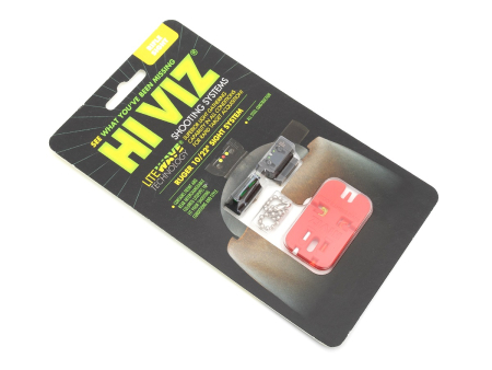 Регулируемые прицельные оптоволоконные приспособления HiViz для винтовки Ruger 10/22 Replacement Iron Sights (RG1022)