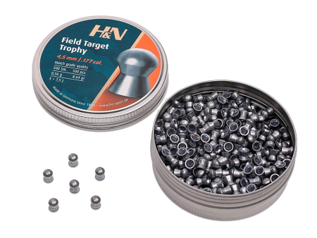 Пули для пневматики H&N Field Target Trophy кал. 4,5 мм (8,64 grain / 0,56 г) уп. 500 шт
 