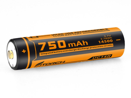 Аккумуляторная батарея FiTorch 14500 (AA) Li-Ion 750mAh / 3.7, с разъёмом micro- usb (1 шт)