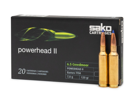 Патрон Sako Powerhead II кал. 6,5 Creedmoor Barnes TTSX (120 grain / 7,8 г) уп. 20 шт