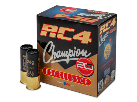 Патрон дробовой RC 4 Champion Excellence Спорт кал. 12/70 № 9,5 (2,0 мм) 24 г, уп. 25 шт.