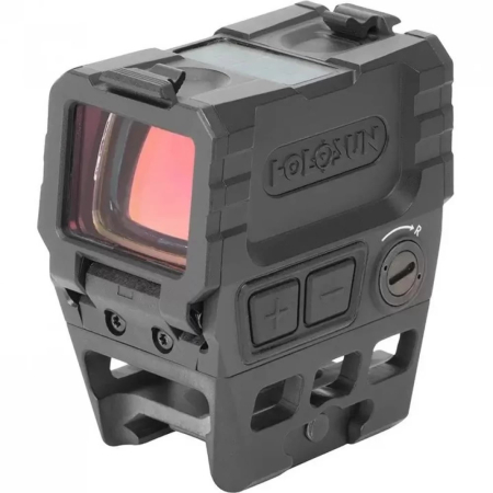 Коллиматорный прицел Holosun AEMS закрытого типа / Solar Panel 2 MOA red Dot / 65 MOA Circle