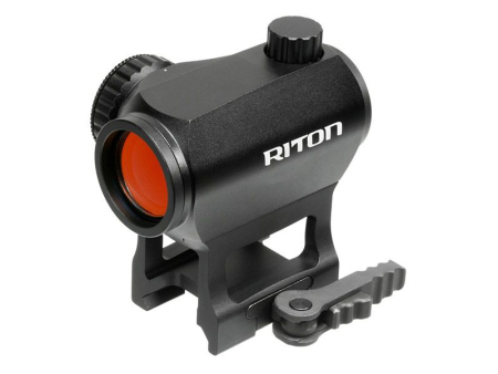 Коллиматорный прицел RITON X1 TACTIX ARD 2 MOA red Dot, закрытого типа на планку Picatinny / Weaver 
