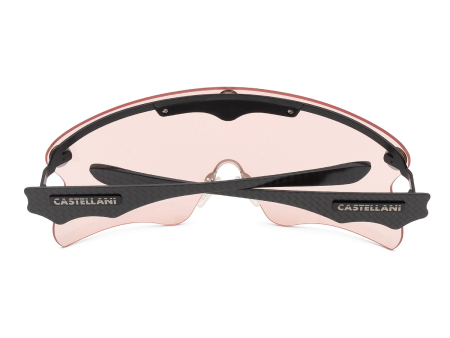 Очки для стрельбы Castellani C-Mask Pro (CLEAR ROSE / 75%) в жёстком чехле на 6 линз.