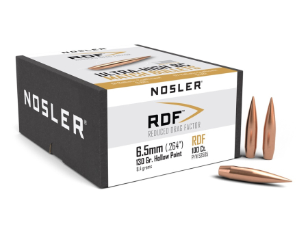 Пуля Nosler RDF (Hollow Point) кал. 6,5 мм / .264" (130 grain / 8,4 г) уп. 100 шт