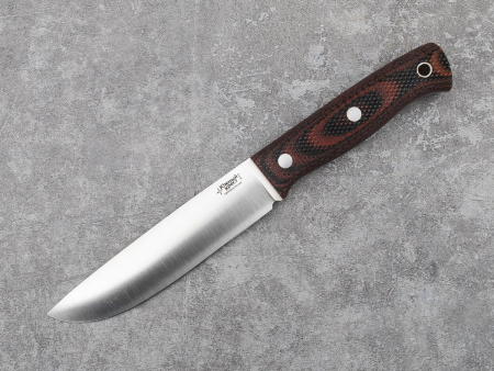 Нож Южный крест Модель X, рукоять Микарта красно-черная, насечка