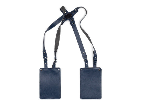 Портупея с двумя сумками Art QUEEN (цвет синий)