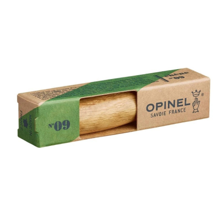 Нож Opinel №9, нержавеющая сталь, дубовая рукоять в картонной коробке 002424