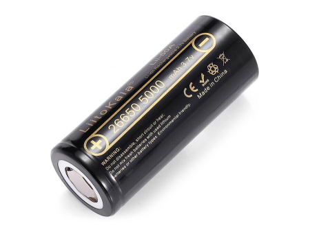 Аккумуляторная батарея LiitoKala 26650 Li-ion 5000mAh / 3.7v (1 шт)