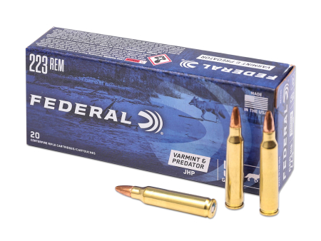 Патрон Federal Varmint Predator кал. .223 Rem. Jacketed HP (50 grain / 3,2 г) уп. 20 шт