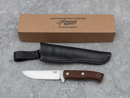 Нож F5 Рукоять-Микарда койот,насечка