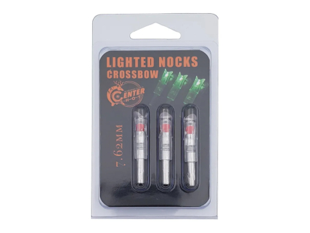 Хвостовик светящийся Centershot 7.62mm для арбалетных стрел красный 3шт.