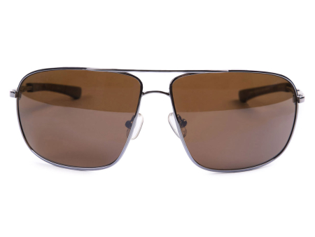 Очки Gargoyles Shindand ободковая металлическая серая оправа с коричневыми линзами (10700096.QTM)