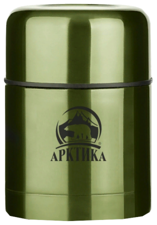 Термос для еды Арктика с лаковым покрытием, 0,5л / 8ч, зелёный  (302-500)