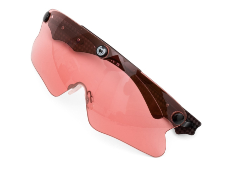 Очки для стрельбы Castellani C-Mask Pro (VERMILION / 46%) в жёстком чехле на 6 линз.