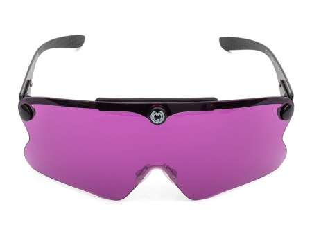 Очки для стрельбы Castellani C-Mask Pro (DARK PURPLE / 21%) в жёстком чехле на 6 линз.