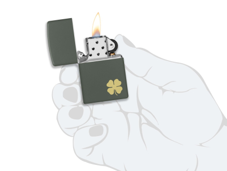 Зажигалка ZIPPO Four Leaf Clover 49796