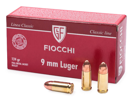 Патрон Fiocchi Classic кал. 9 mm Para (9x19) FMJ RAM (124 grain / 8 г) уп. 50 шт