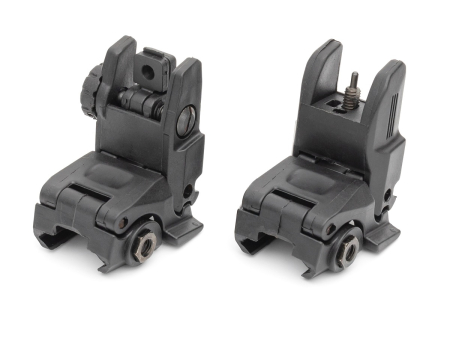 Высокий складной целик и мушка с кнопкой K.ARMA KEY-302 (4,5 см)