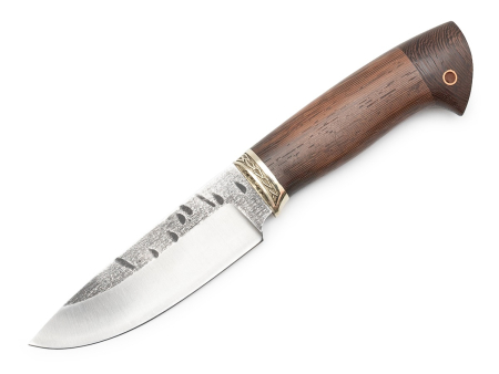 Нож Мастерской Ю.М. Сёмина, модель Сокол, рукоять венге, сталь 95х18 со следами ковки (120мм)