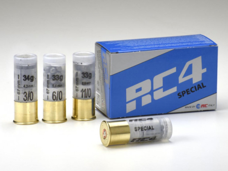 Патрон с картечью RC 4 Special кал. 12/70 (12/67) № 11/0 (8,6 мм) 33 г, уп. 10шт.