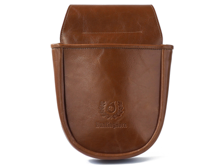 Поясной открытый подсумок HuntingHorn для стендовой стрельбы на 50 патронов роcсыпью, коньячный (HH073604)