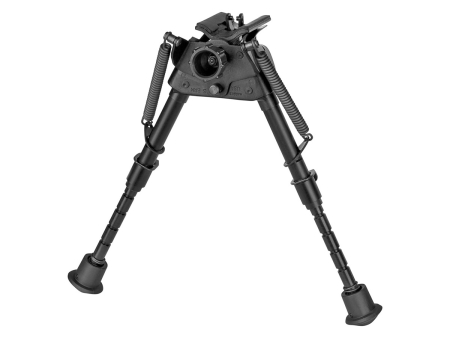 Сошки Harris S-BRM (15-23 см) ступенчатые ножки, шарнирное основание с качением, крепление на адаптер под антабку.