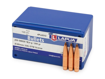 Пуля Lapua Scenar GB528, кал..338 Lapua Mag. (300 grain / 19,4 г) уп. 100 шт