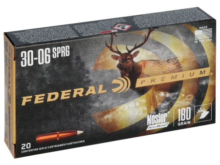 Патрон Federal Premium кал. .30-06 Springfield Nosler Accubond (180 grain / 11,7 г) уп. 20 шт