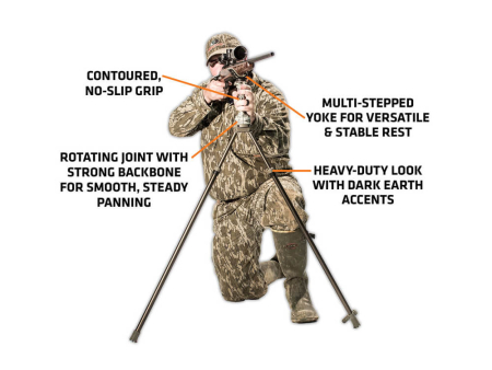 Стрелковая телескопическая опора с триггером (60 - 157 см) Primos Trigger Stick Gen3 Tall Bipod (65814)