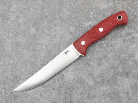 Нож Южный Крест Meat Master, рукоять - Микарта красная, насечка