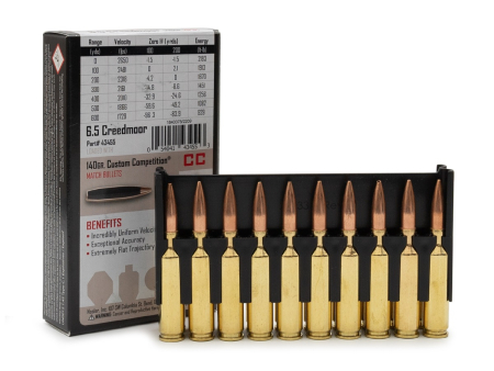Патрон Nosler Match Grade кал. 6,5 Creedmoor HPBT (140 grain / 9,0 г) уп. 20 шт