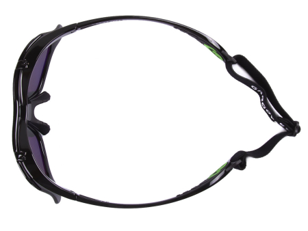 Спортивные очки Gargoyles Gamer ободковая откидная чёрная оправа с золотыми линзами (10700081.QTM)
