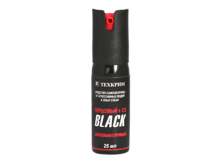 Перцовый аэрозольно-струйный баллончик «Black» 25 мл